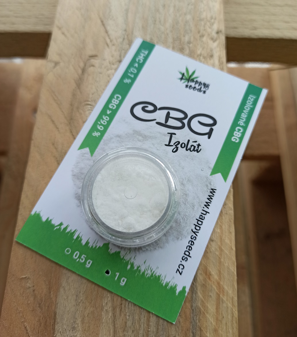 CBG Izolát - prášok (CBG> 98%) od Happy seeds Hmotnosť: 1 g