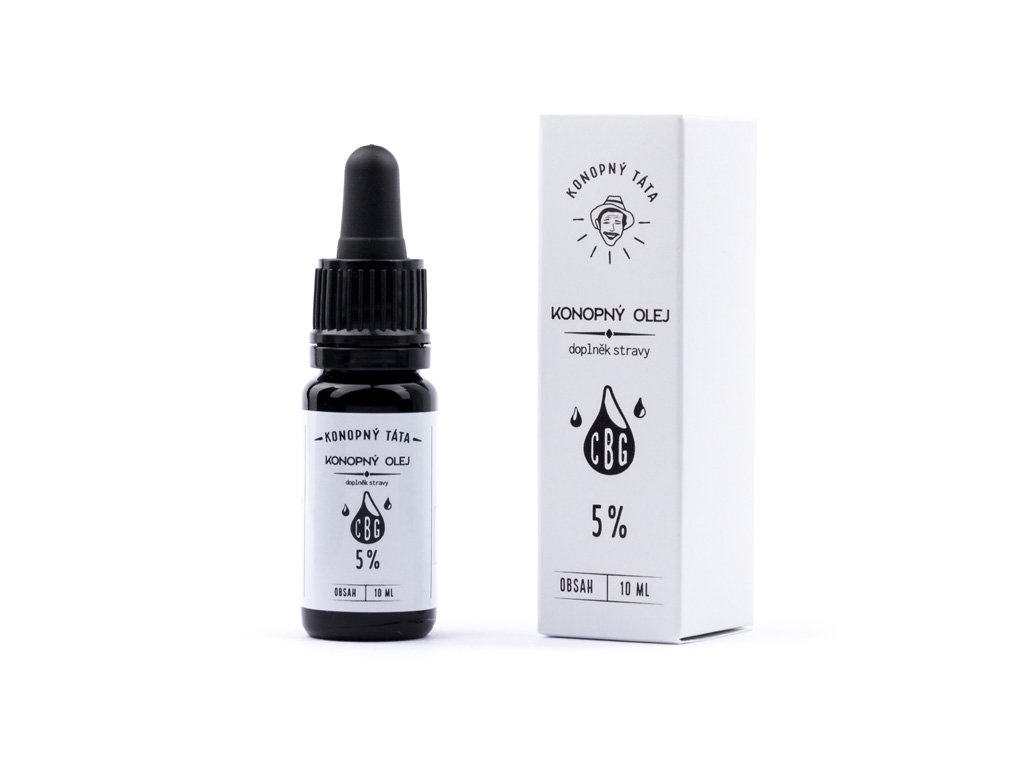 Konopný táta Konopný CBG olej 5% Obsah: 10 ml