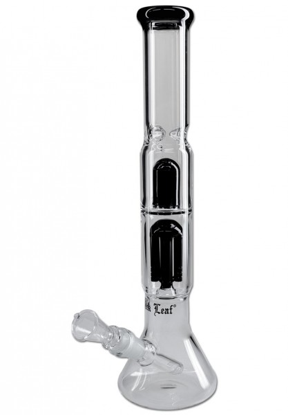 Sklenený Ice bong s Perkolátory čiernym od firmy Black Leaf