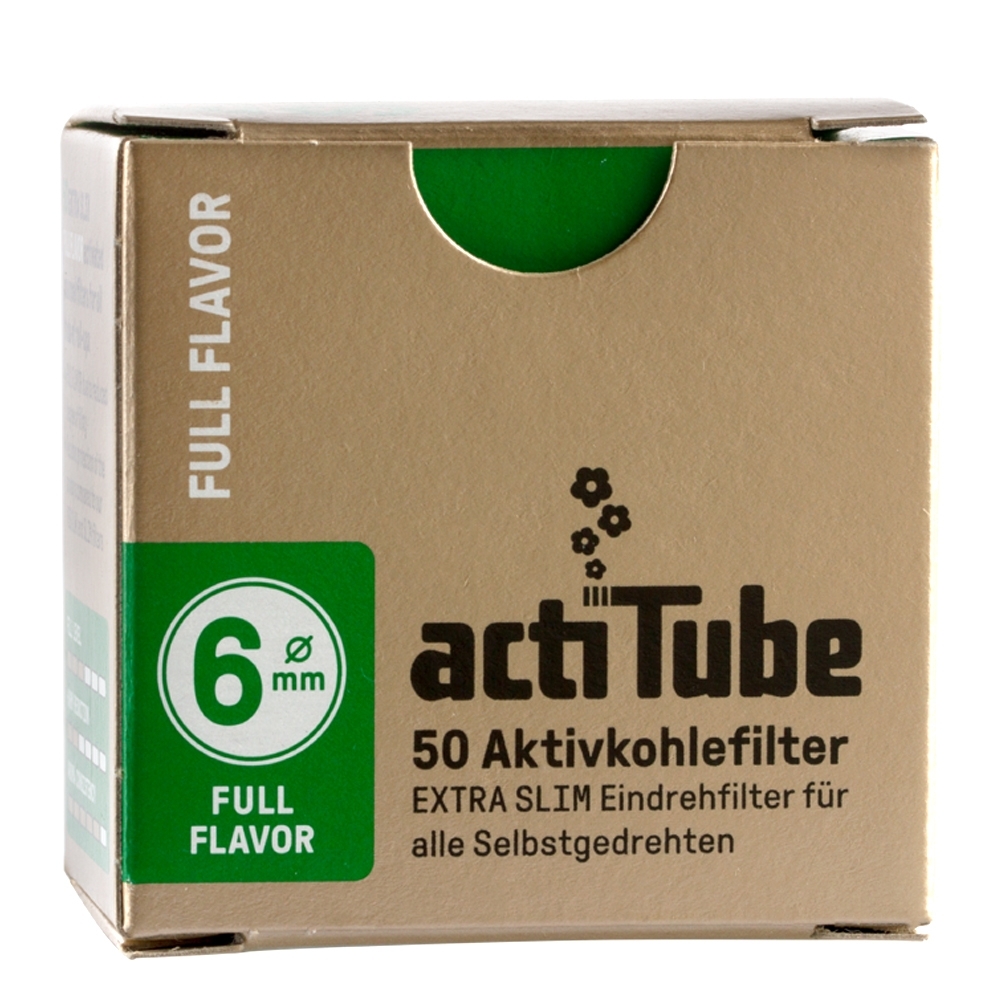 ActiTube extra slim filtre s aktívnym uhlím 50 ks