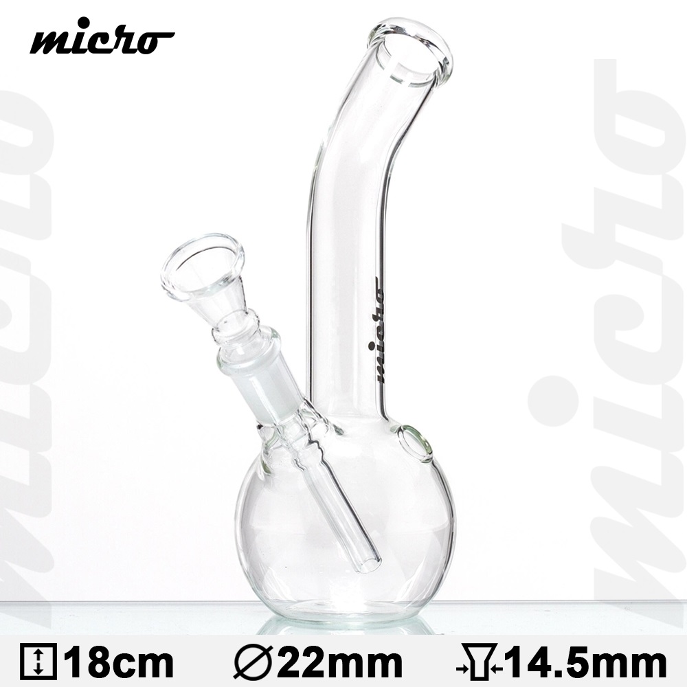 Sklenený Micro bong 18 cm