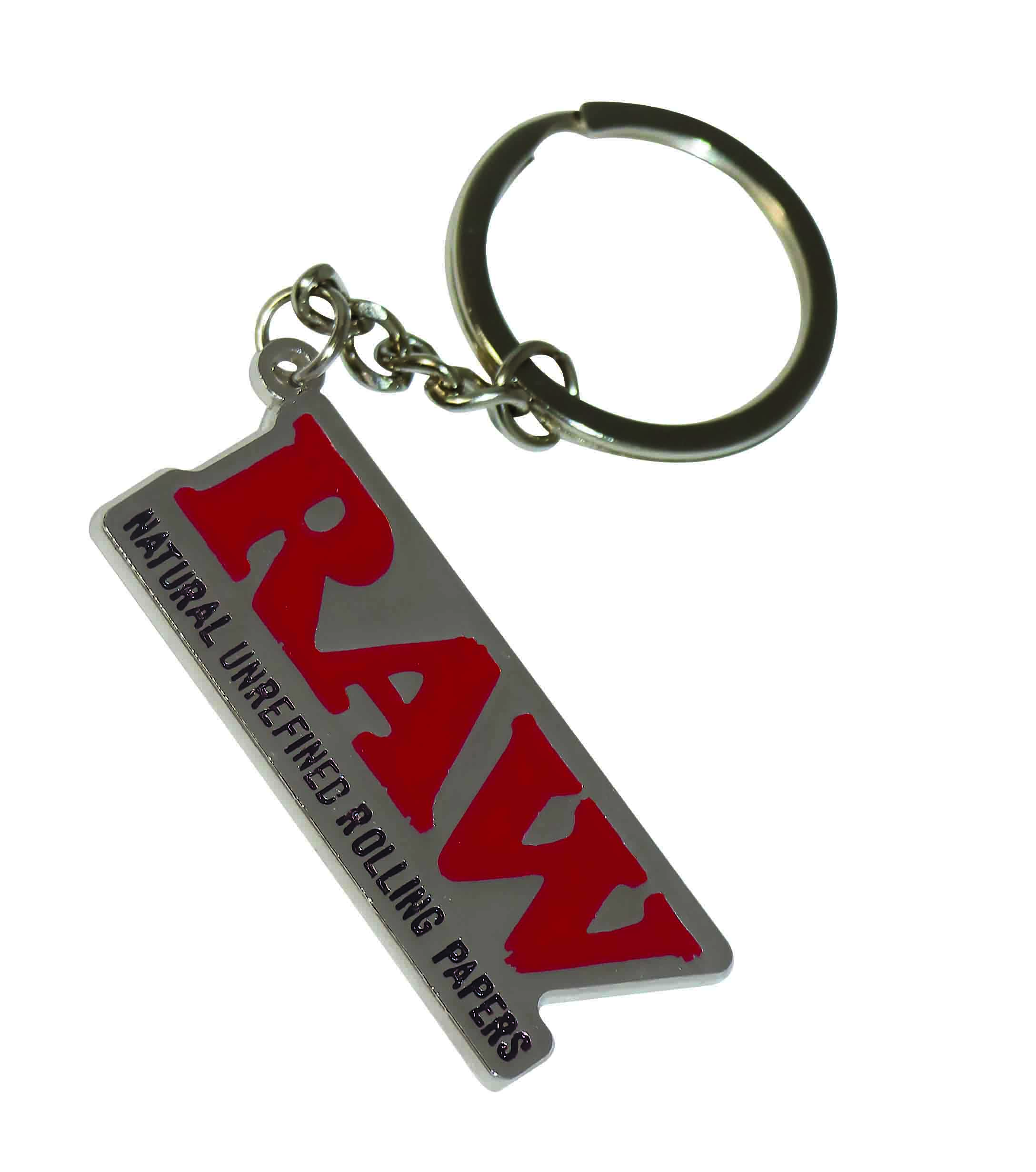 Kovová kľúčenka RAW