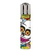 zapalovač clipper fluo skull kriz