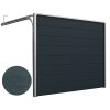 Garagentor Sektionaltor | Woodgrain Anthrazit RAL 7016, mittige Rille