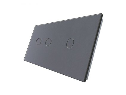 WELAIK dvojnásobný skleněný panel 2+1 tmavě šedý