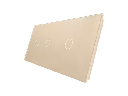 WELAIK dvojnásobný skleněný panel 2+1 ivory creme