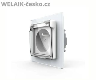 Elektrická voděodolná zásuvka s krytkou – Bílá Ideální řešení pro místa, kde potřebujete ochranu před vlhkostí. Tato...