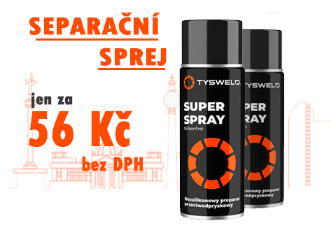 TYSWELD separační sprej protirozstřikový sprray