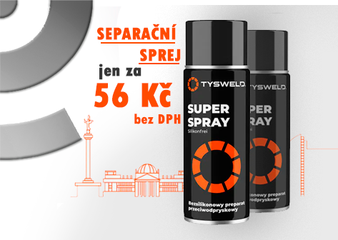 TYSWELD separační sprej protirozstřikový sprray