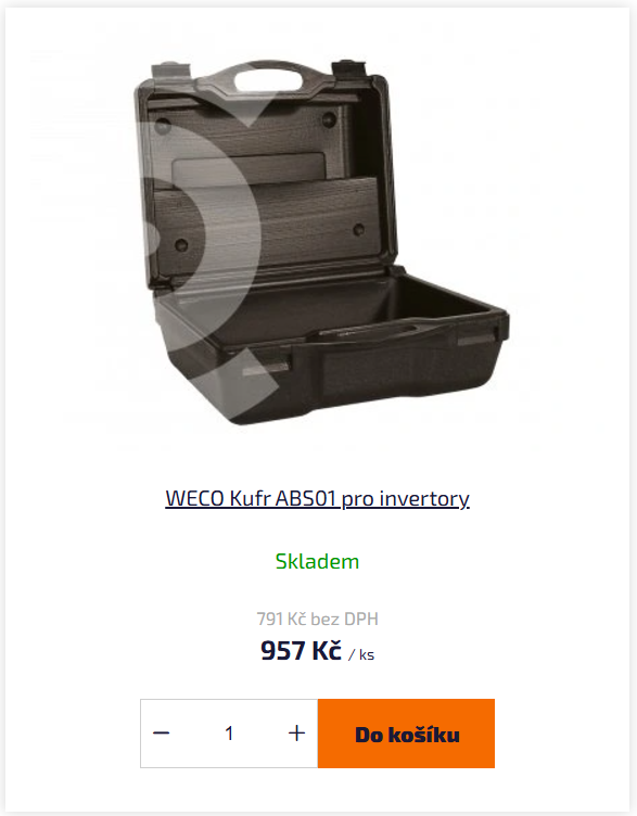 Kufr na svařovací invertory