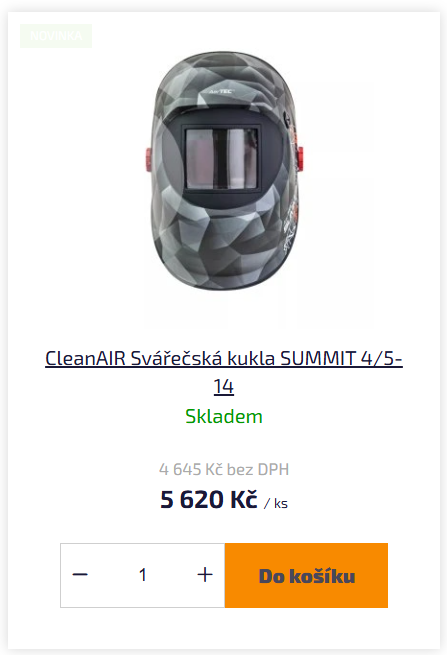 Svářečská kukla CleanAir