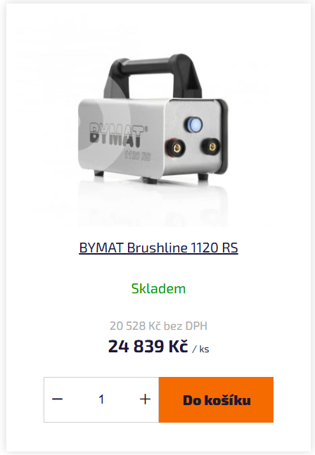 BYMAT stroj na čištění nerezu
