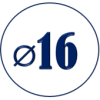 ⌀ 16