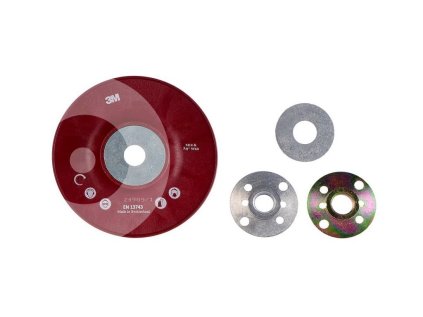3M Vroubkovaná podložka pod vulkanfíbrové disky červená 125mm (64861)