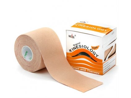 NASARA kinesio tape, béžová tejpovací páska 5cm x 5m