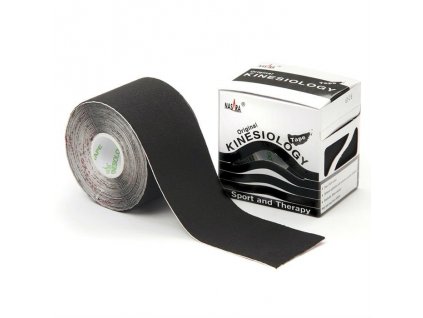 NASARA kinesio tape, černá tejpovací páska 5cm x 5m