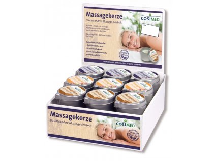 cosiMed prodejní set masážních svíček - 18 x 40 g