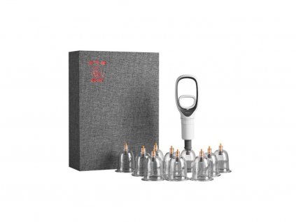 Hwato Deluxe Cupping Set, sada na baňkování, 12 ks