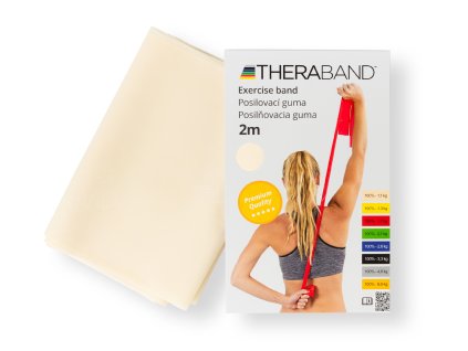 THERA-BAND posilovací guma 2 m, béžová, velmi slabá