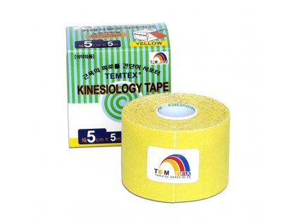 TEMTEX kinesio szalag Classic, sárga szalag 5cm x 5m