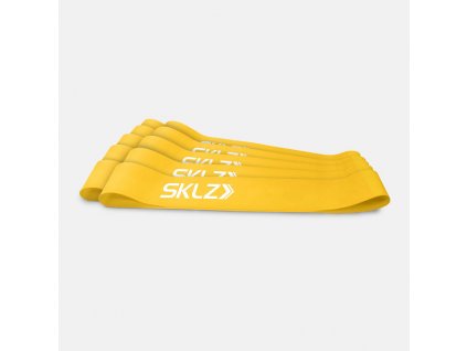 SKLZ Mini Bands - Yellow, erősítő hurok sárga (gyenge), 10 db