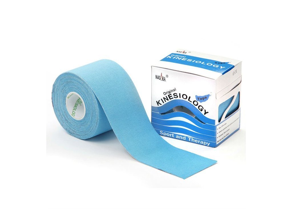 NASARA kinesio tape, modrá tejpovacia páska 5cm x 5m