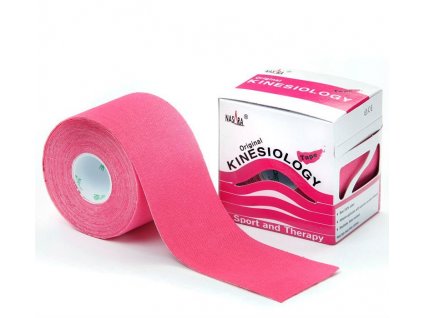 NASARA kinesio tape, ružová tejpovacia páska 5cm x 5m