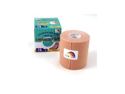 TEMTEX kinesio tape Classic, béžová tejpovacia páska 7,5cm x 5m