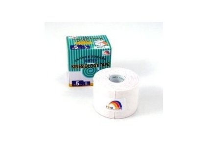 TEMTEX kinesio tape Classic, biela tejpovacia páska 5cm x 5m