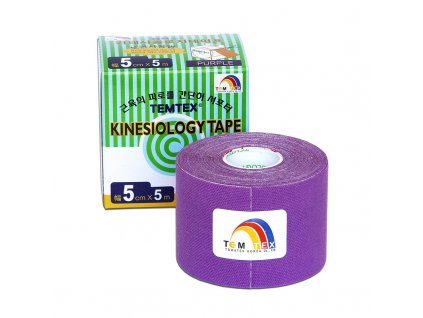 TEMTEX kinesio tape Classic, fialová tejpovacia páska 5cm x 5m