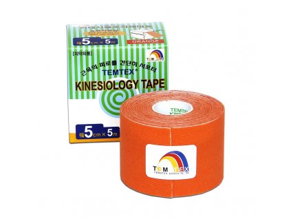 TEMTEX kinesio tape Classic, oranžová tejpovacia páska 5cm x 5m