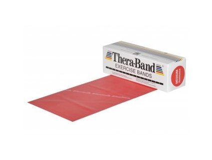 THERA-BAND posilňovacia guma 5,5 m, červená, stredne silná