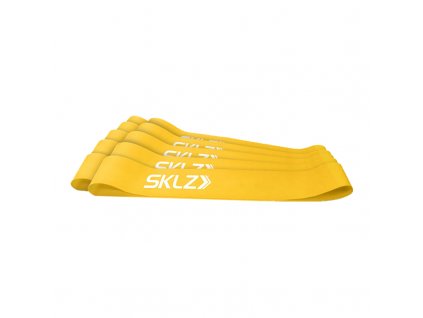 SKLZ MINI BANDS YELLOW, posilňovacia slučka žltá (slabá), 10 ks