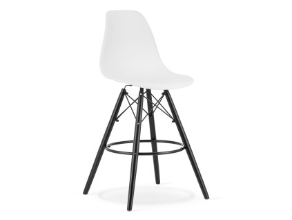 Hocker LAMAL bílá / nohy černé