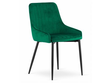 Židle MONZA - zelený samet x 1