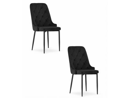 Židle CAPRI - černá x 2