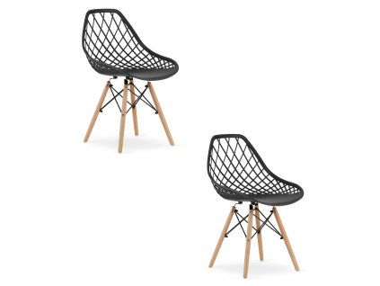 Židle SAKAI - černá x 2