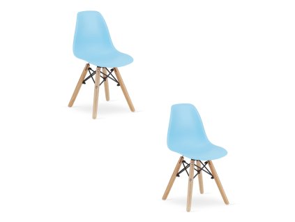 Židle ZUBI - modrá x 2