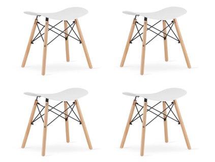 Stolička KORFU - bílá x 4