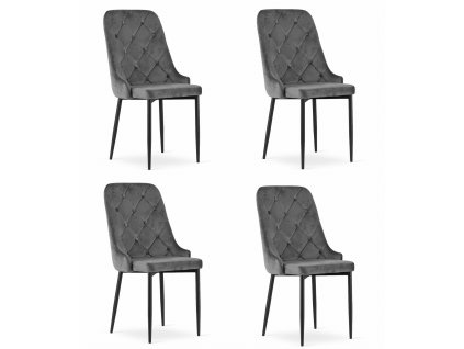 Židle CAPRI - šedá x 4