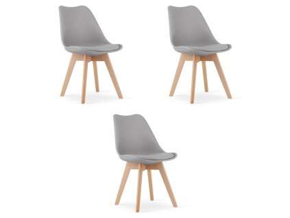 Židle MARK Grey x 3