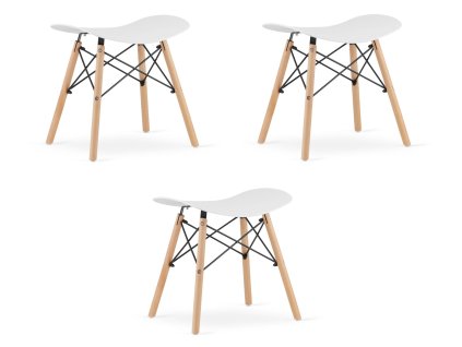 Stolička KORFU - bílá x 3