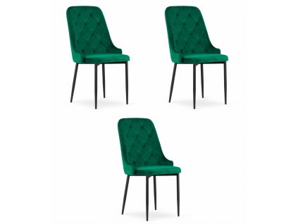Židle CAPRI - zelená x 3
