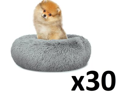 Plyšové doupě S 40cm - světle šedé x 30