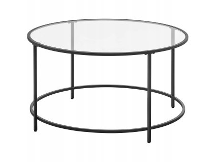 Konferenční stolek Skleněná kulatá lavice - LGT021B01