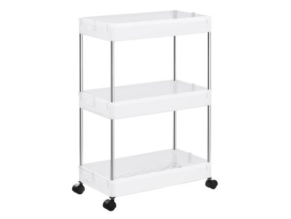 Skříňka na kolečkách 3 police bílá - KSC009W01