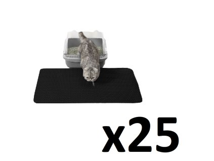 Podložka pod podnos 60x45cm - černá x 25