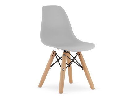 Židle ZUBI - šedá x 1