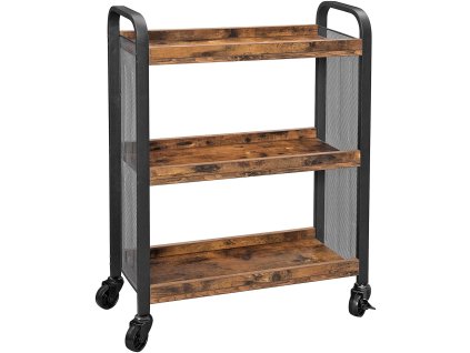 Policový regál na vozíku - LRC66BX