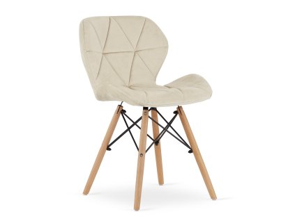Židle LAGO Velvet - béžová x 1